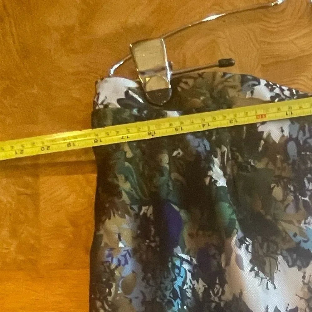 BEAUTIFUL A Line Floral Skirt with Lace overlay